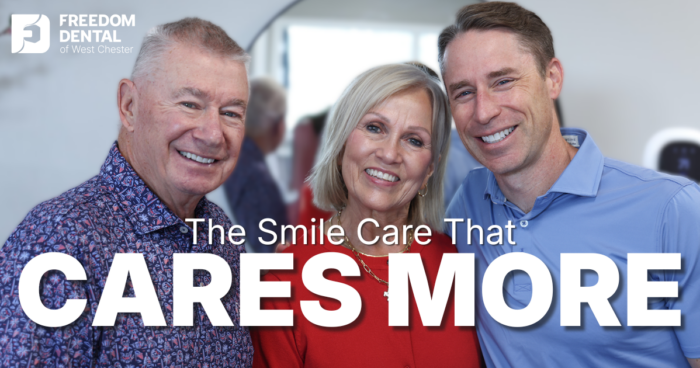 The Smile Care that Cares More Patients smiling with Doctor