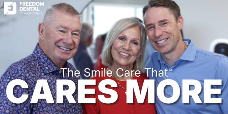 The Smile Care that Cares More Patients smiling with Doctor