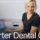 dental assistant showing digital scans to patient